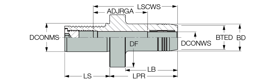 DIN69880 40 HYDRO 25X95