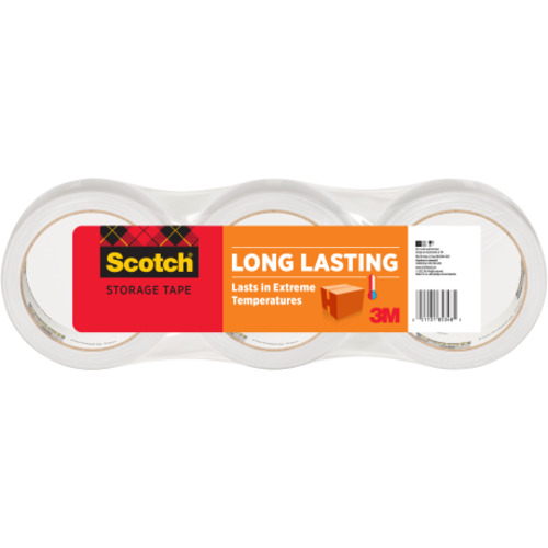 ‎Scotch Long Lasting Storage Packaging Tape 3650-3 1.88″ × 54.6 yd (48 mm × 50 m)